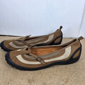 Privo by Clarks Womens Brown Leather Mary Jane Sport Flats 76658 Size 11M